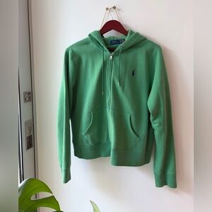Ralph Lauren Mint Green Zip-Up Hoodie